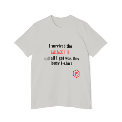 I Survived the Callback Hell, and All I Got Was This Lousy T-Shirt | Funny Coding T-Shirt for Developers | Usha Creations