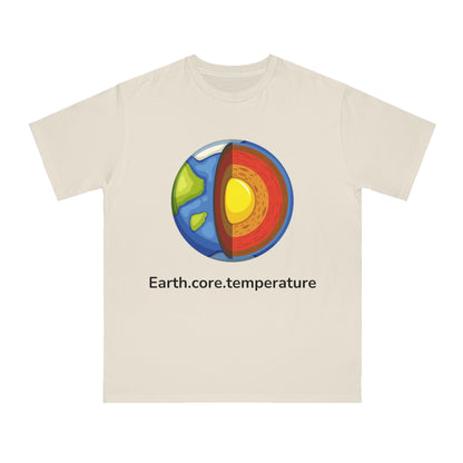 Earth.core.temperature Tee | Geo-Code Energy Shirt | Usha Creations