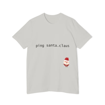 Ping Santa.Claus Network T-Shirt | Funny IT Christmas Gift 2024 | Perfect Network Engineer Secret Santa Gift | Usha Creations