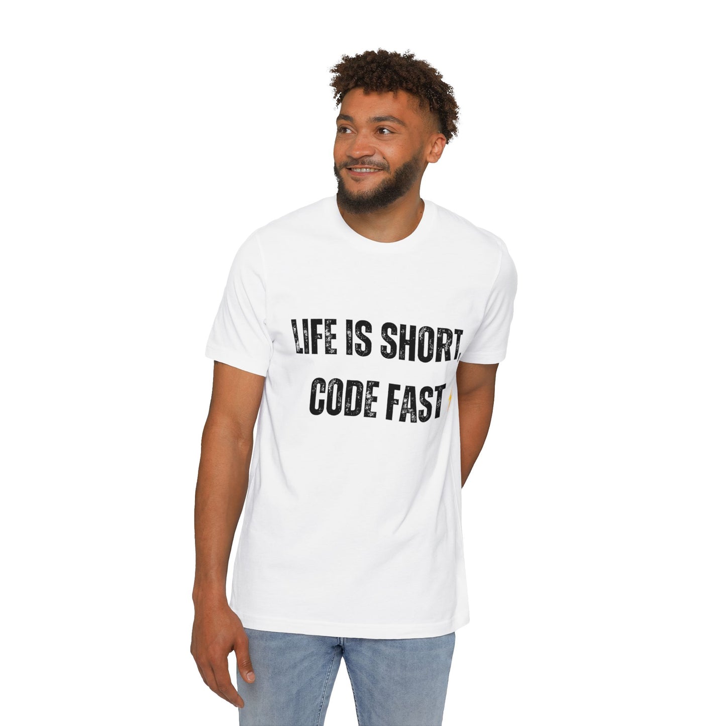 Life is Short, Code Fast T-Shirt - Motivational Programmer Tee