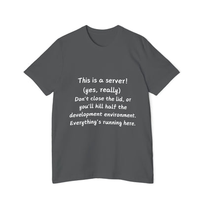 Laptop Server Dev Environment Humor T Shirt | Tech Setup Meme Tees | Usha Creations