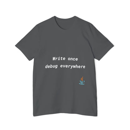 Write Once, Debug Everywhere | Java Coding T-Shirt | Funny Programmer Shirt | Usha Creations