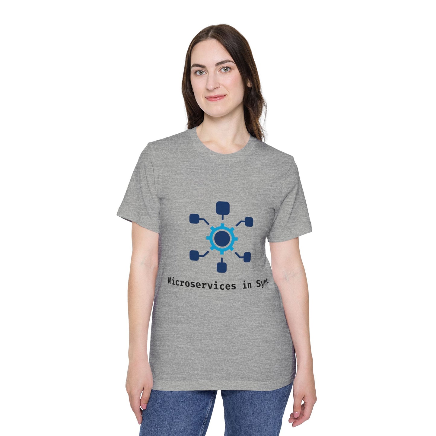 Microservices in Sync | System Design T-Shirt | Interview Series Tee | Usha Creations