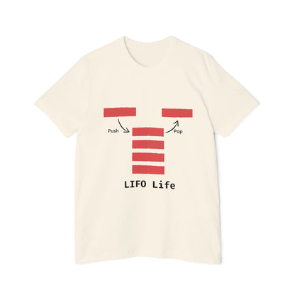 LIFO Life | Stack Data Structure T-Shirt | DSA Apparel | Interview Series | Usha Creations