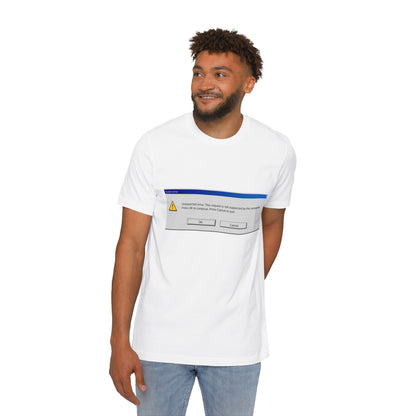 Unexpected Error Alert T-Shirt | Tech Humor | Classic Windows Message