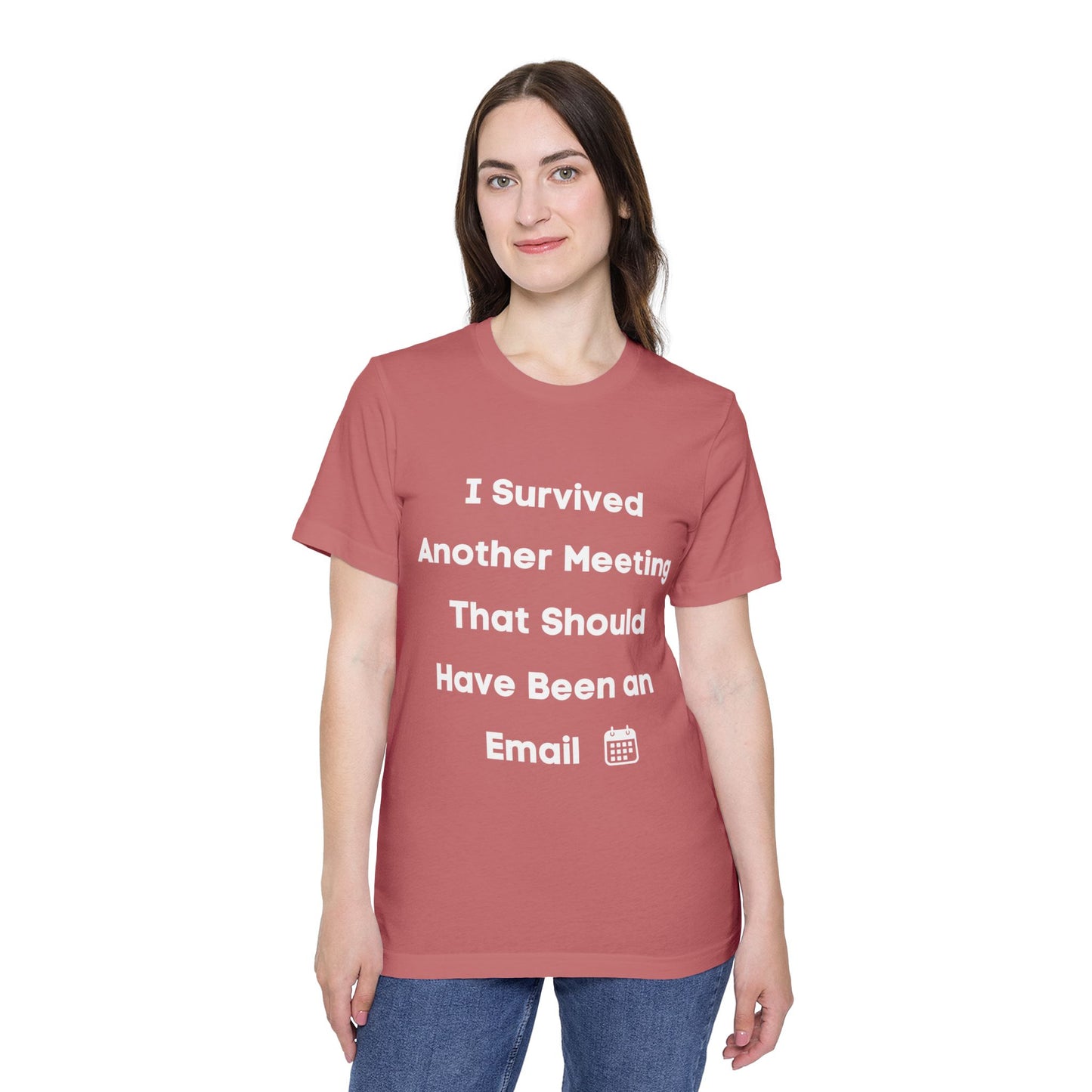 I Survived Another Meeting That Should Have Been an Email | Funny Work T-Shirt | Usha Creations