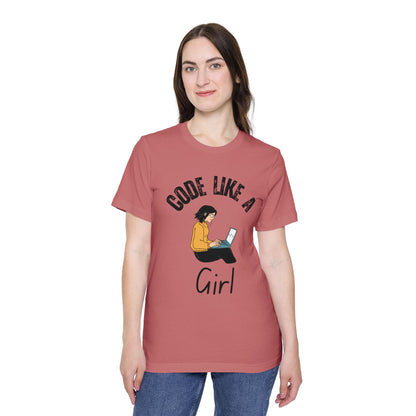 Code Like a Girl T-Shirt - Empowering Women in Tech Tee