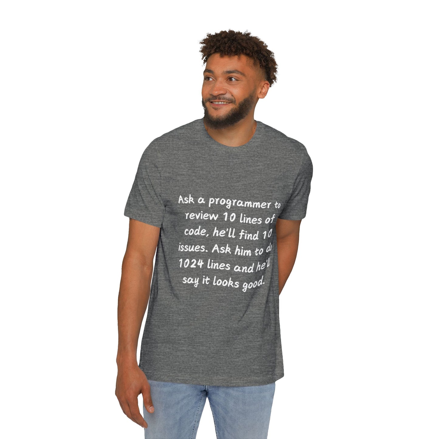 Code Review Irony Programmer Humor T Shirt | Developer Meme Tees | Usha Creations