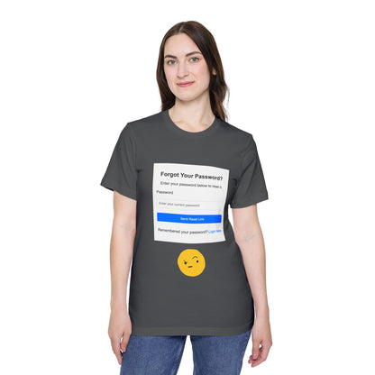 Forgot Password UI Fail Tech Humor T Shirt | Code Meme Tees | Usha Creations