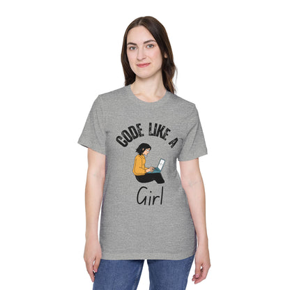 Code Like a Girl T-Shirt - Empowering Women in Tech Tee