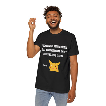 Developer Break Time Surprise Coding Humor T Shirt | Tech Work Culture Meme Tees | Usha Creations