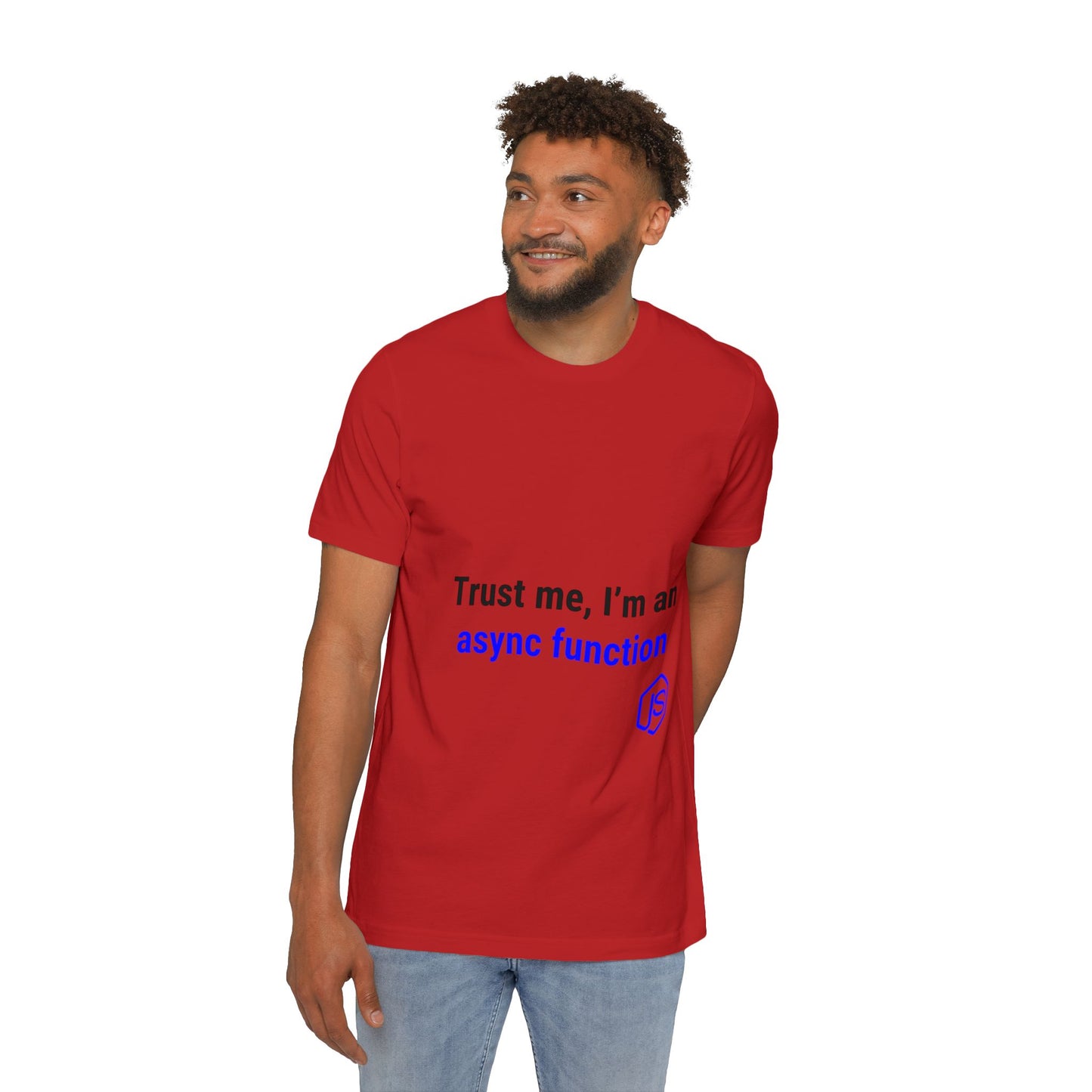 Trust Me, I’m an Async Function | JavaScript T-Shirt for Developers | Usha Creations