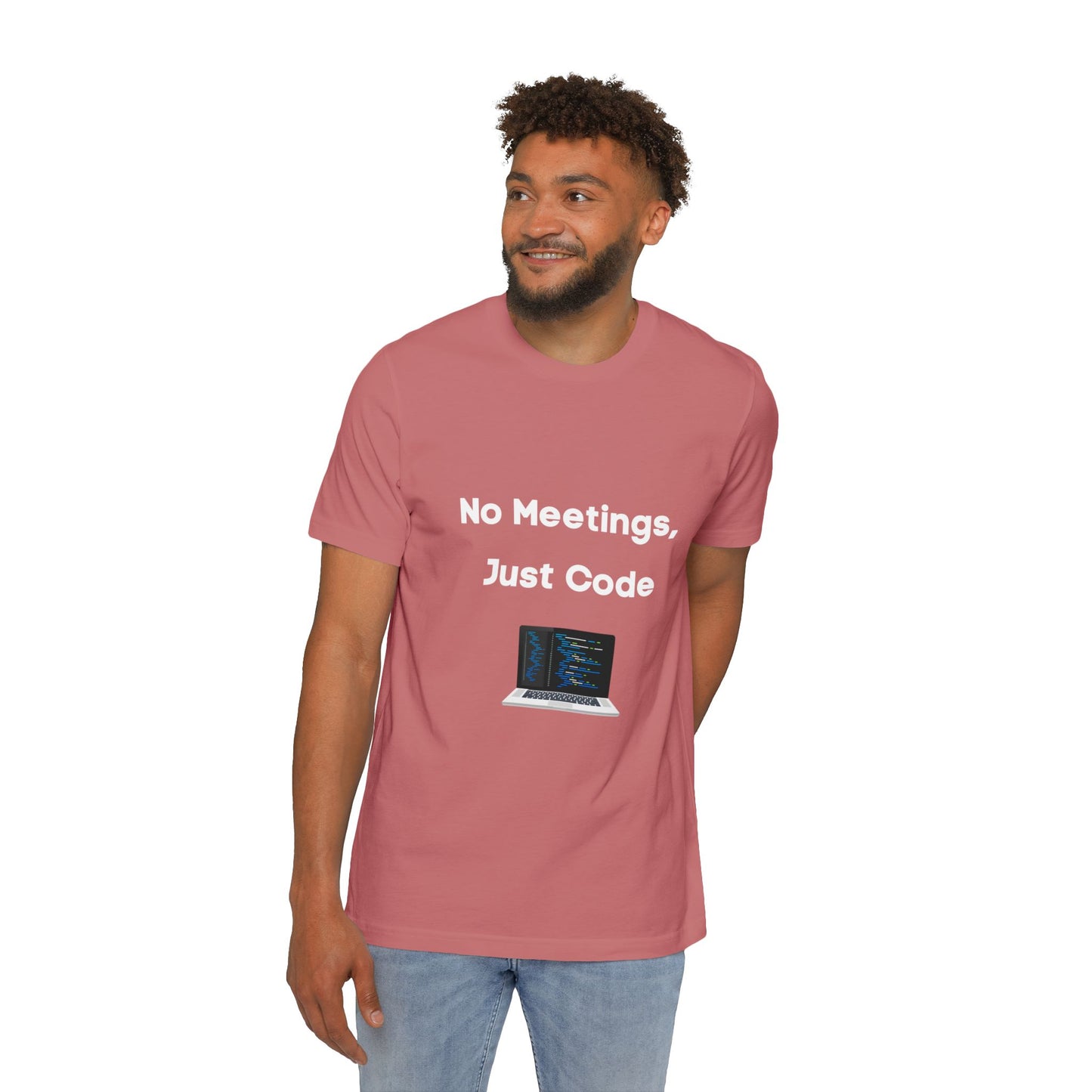 No Meetings, Just Code | Funny Developer T-Shirt | Usha Creations