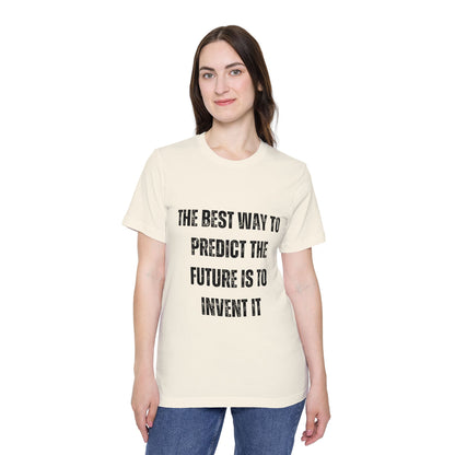 The Best Way to Predict the Future Is to Invent It | Inspirational Tech T-Shirt | Developer Quote Tee | Usha Creations