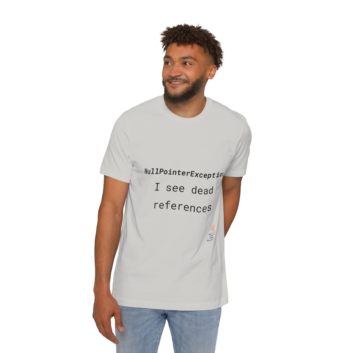 NullPointerException: I See Dead References | Java Developer T-Shirt | Funny Coding Shirt | Usha Creations