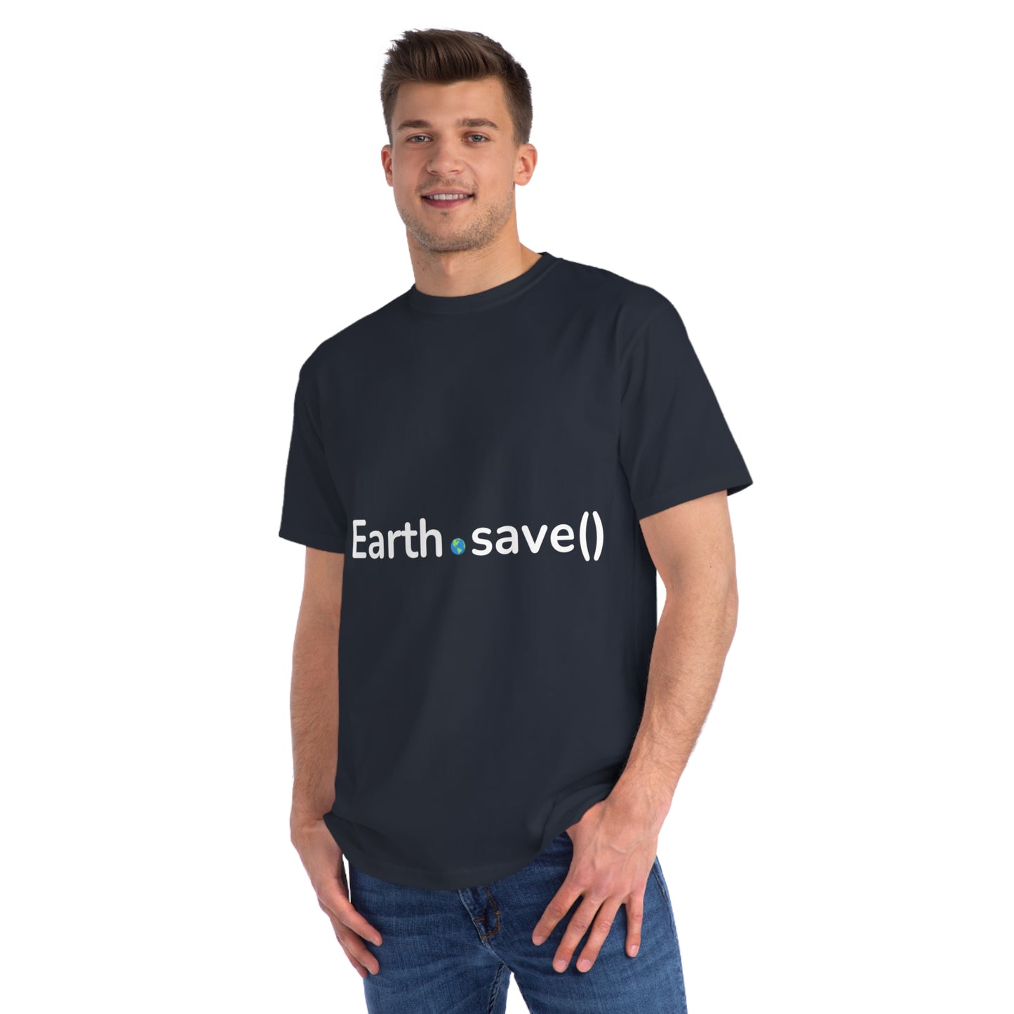 Earth.save() Eco-Coding Tee | Environmental Developer Shirt | Usha Creations