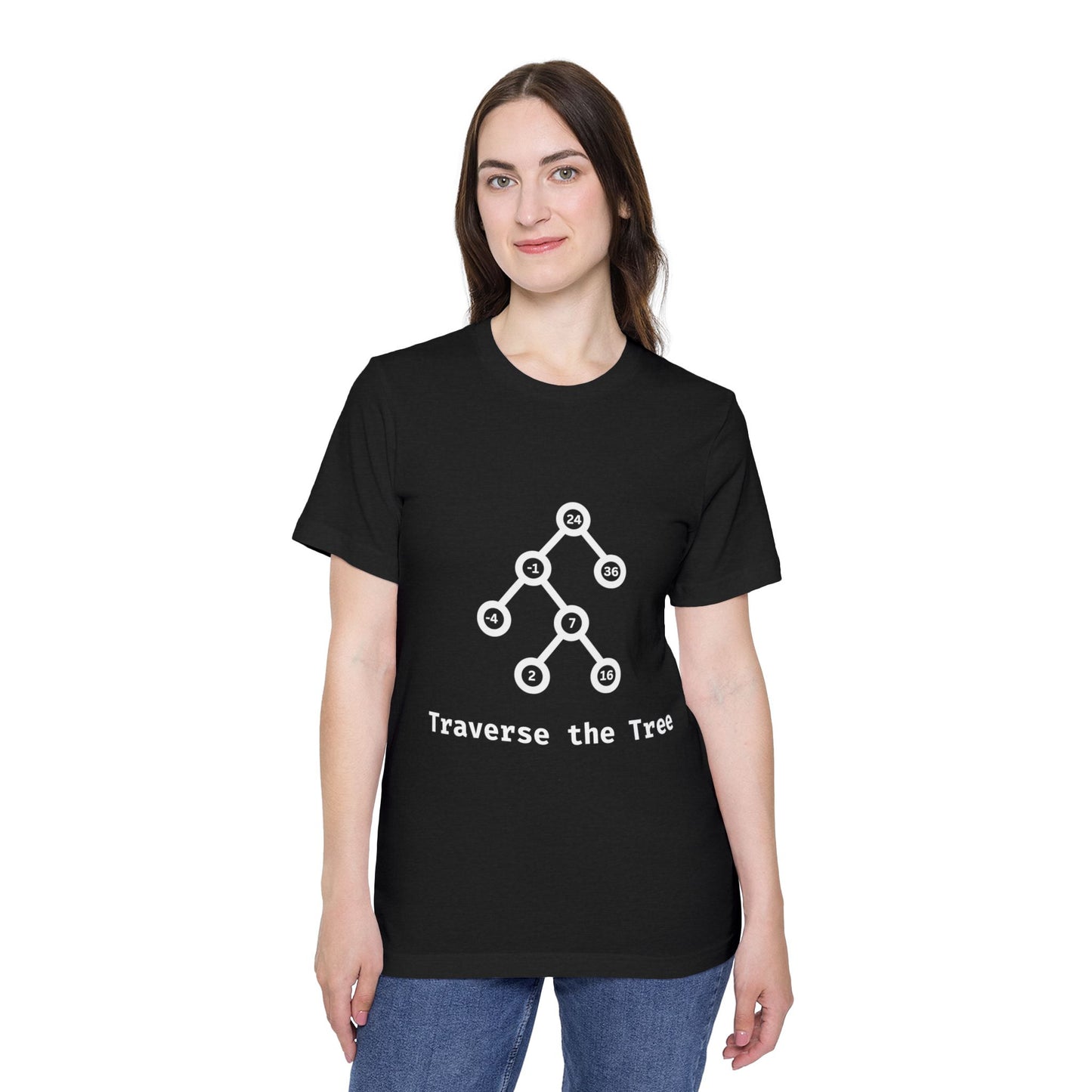 Traverse the Tree | Binary Search Tree Traversal | Interview Series T-Shirt | Data Structures Tee | Usha Creations