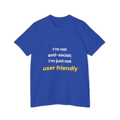 I’m Not Anti-Social; I’m Just Not User Friendly | Funny Tech T-Shirt for Developers | Usha Creations