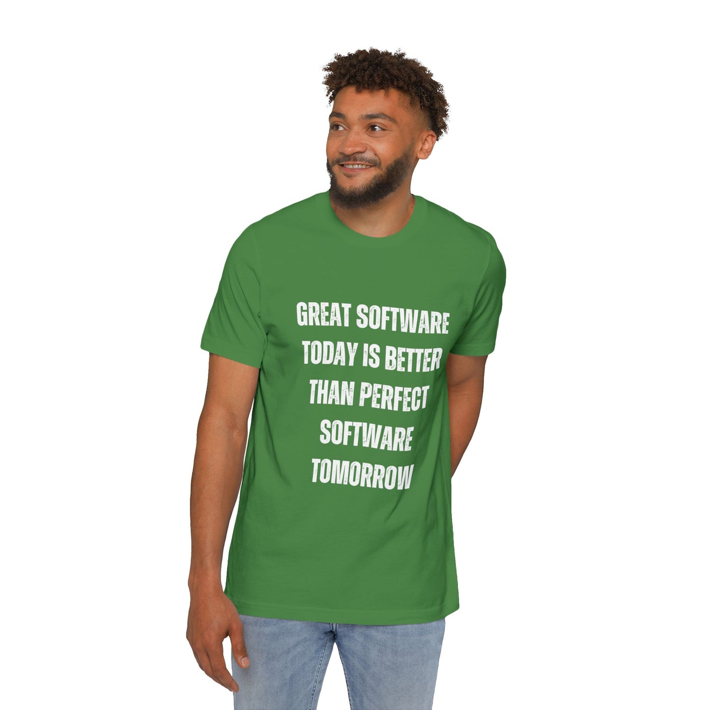 Great Software Today Is Better Than Perfect Software Tomorrow | Developer T-Shirt | Inspirational Programmer Tee | Usha Creations