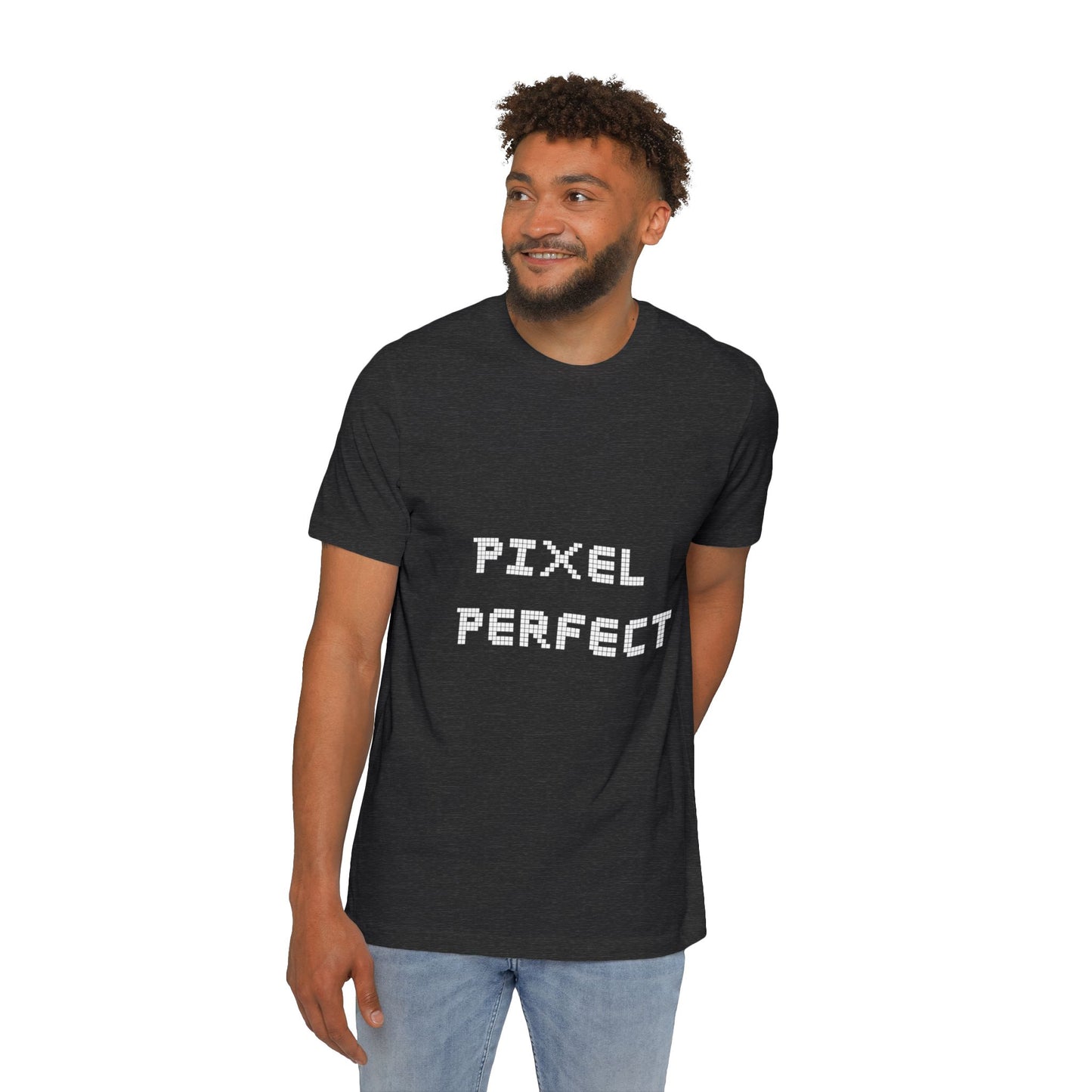 Pixel Perfect | Pixelated Font T-Shirt | Frontend Developer Apparel | Usha Creations