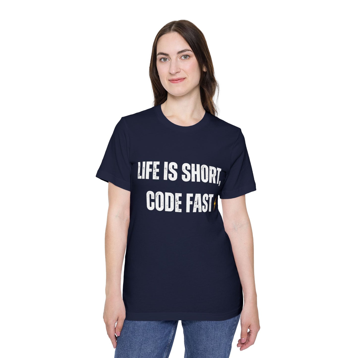 Life is Short, Code Fast T-Shirt - Motivational Programmer Tee