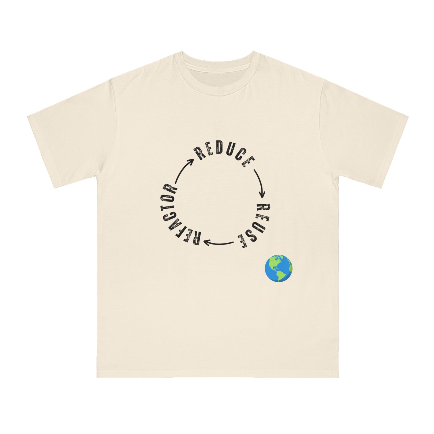 Reduce Reuse Refactor Loop Tee | Eco Code Cycle Shirt | Usha Creations