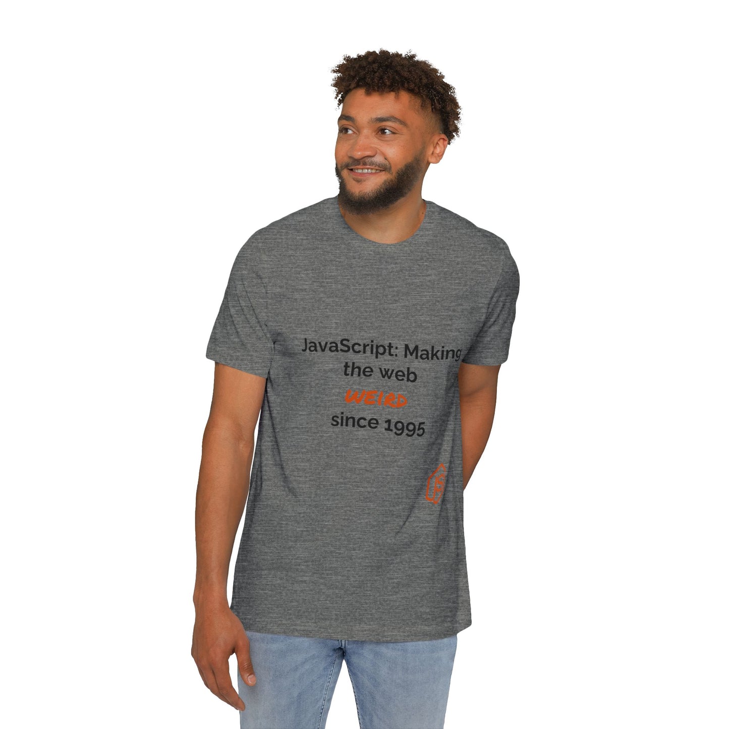 JavaScript: Making the Web Weird Since 1995 | Funny Coding T-Shirt for Developers | Usha Creations