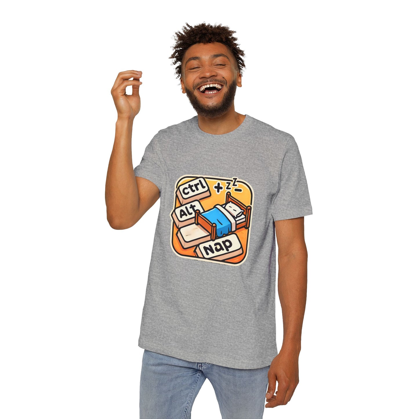 Ctrl+Alt+Nap Tech-Themed T-Shirt