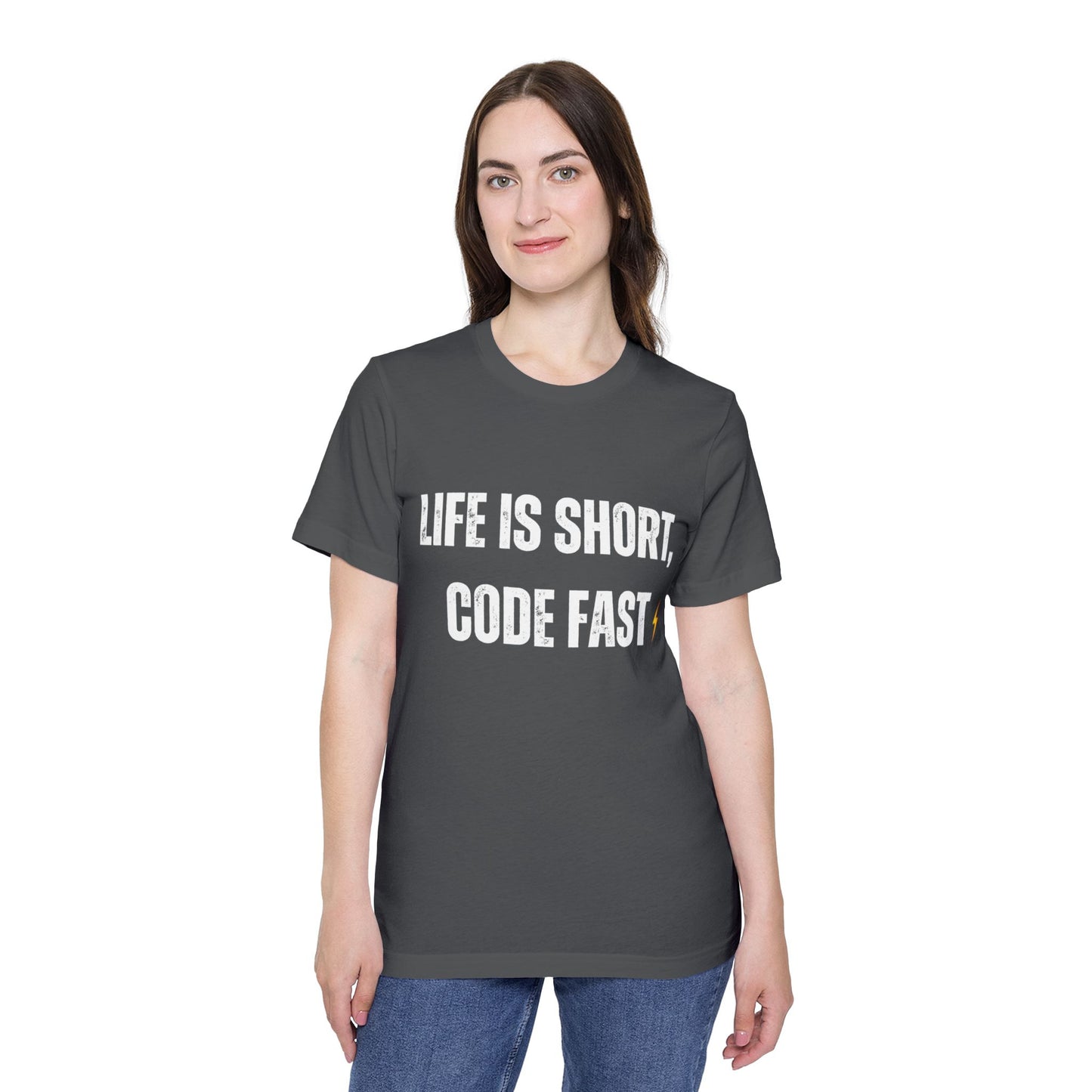 Life is Short, Code Fast T-Shirt - Motivational Programmer Tee