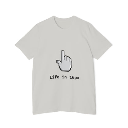 Life in 16px | Frontend Developer T-Shirt | Pixel-Perfect UI Design Tee | Usha Creations