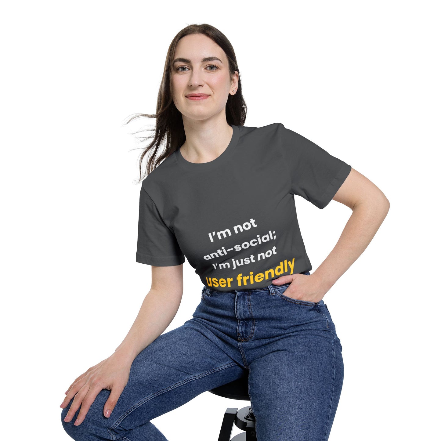 I’m Not Anti-Social; I’m Just Not User Friendly | Funny Tech T-Shirt for Developers | Usha Creations