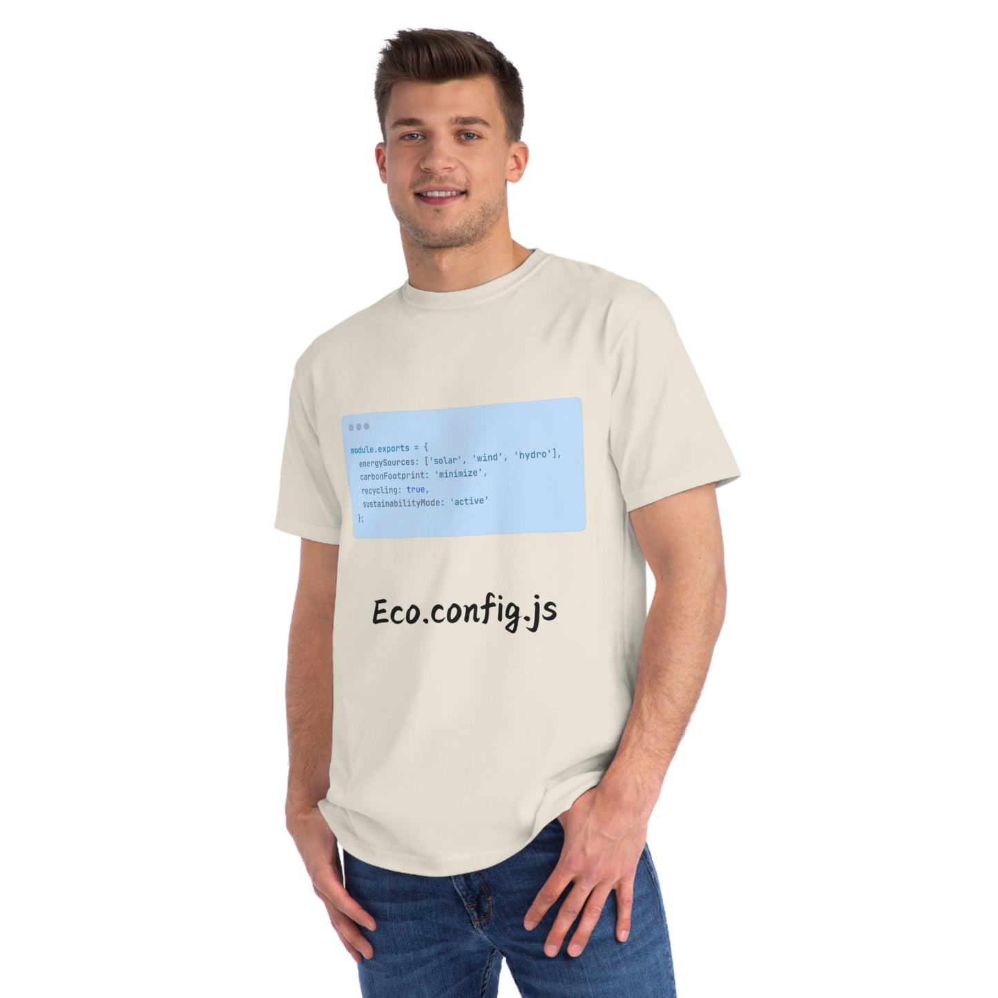 Eco.config.js Green Code Tee | Developer Earth Settings | Usha Creations