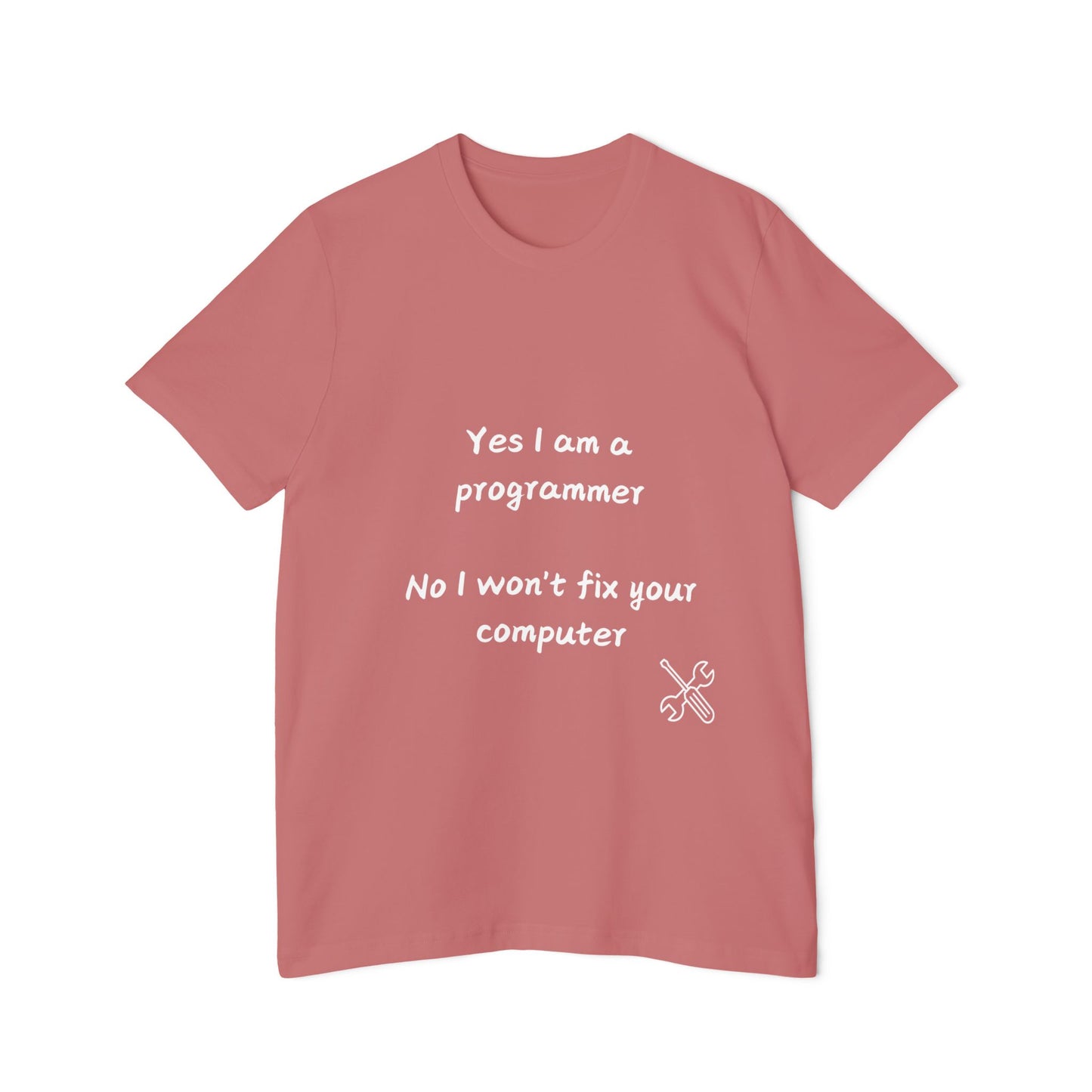 Programmer Not IT Support Humor Tech T Shirt | Coder Life Meme Tees | Usha Creations