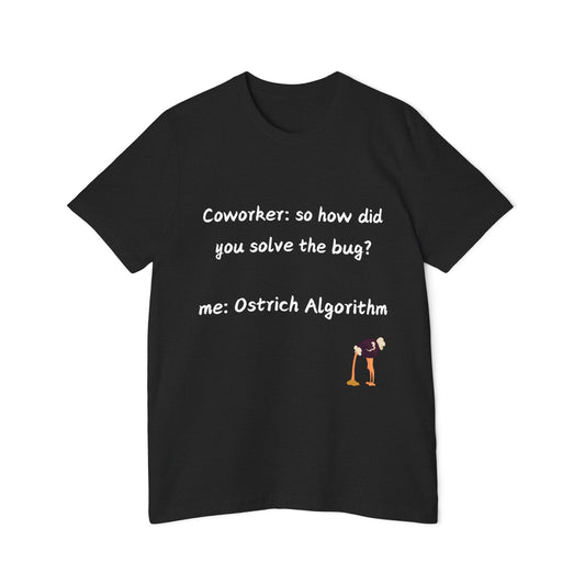 Debug Ostrich T-Shirt | Bug Fixing Pattern 2024 | Programming Problem Humor | Usha Creations