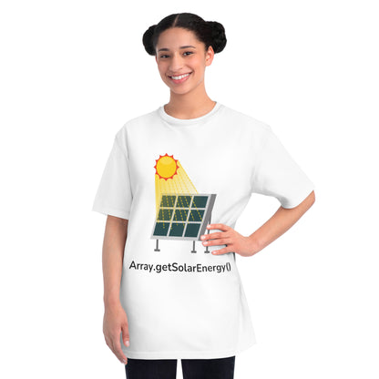 Array.getSolarEnergy() Tee | Eco Coder Solar Shirt | Usha Creations