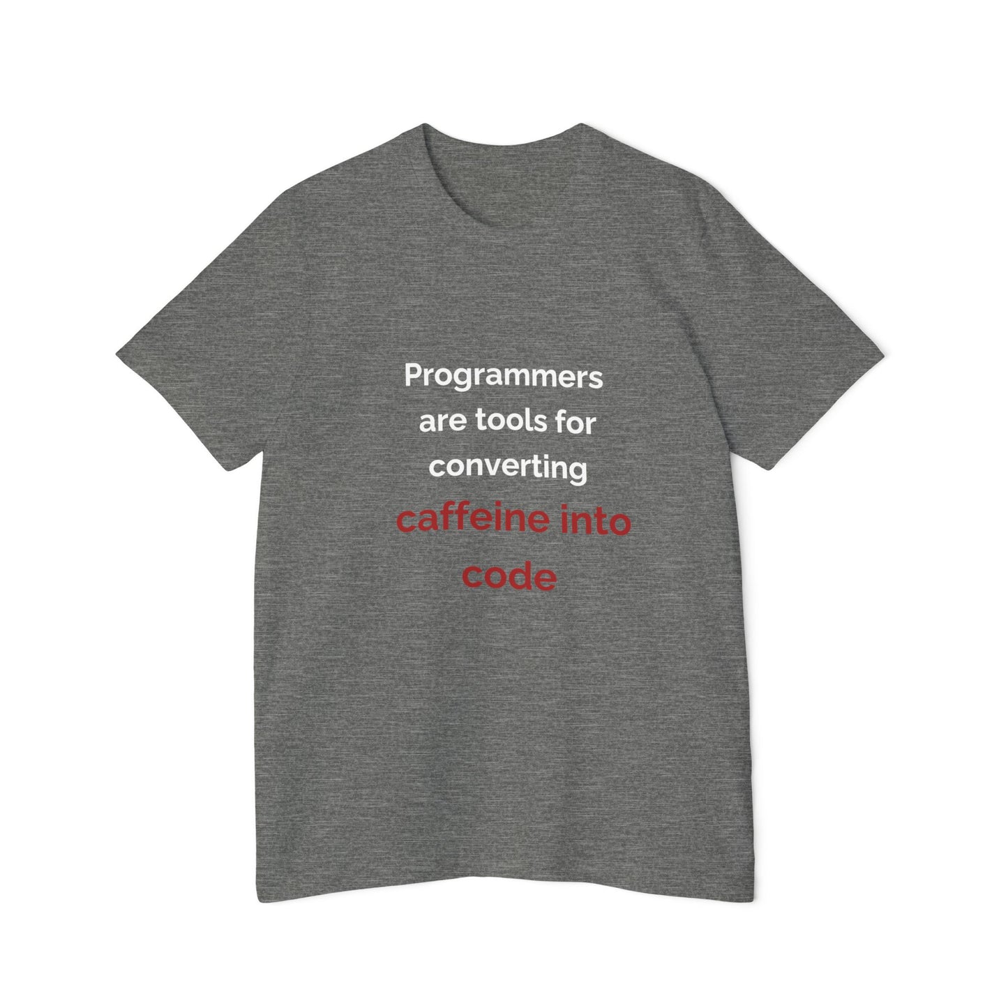 Programmers Are Tools for Converting Caffeine into Code | Funny Tech T-Shirt for Developers | Usha Creations