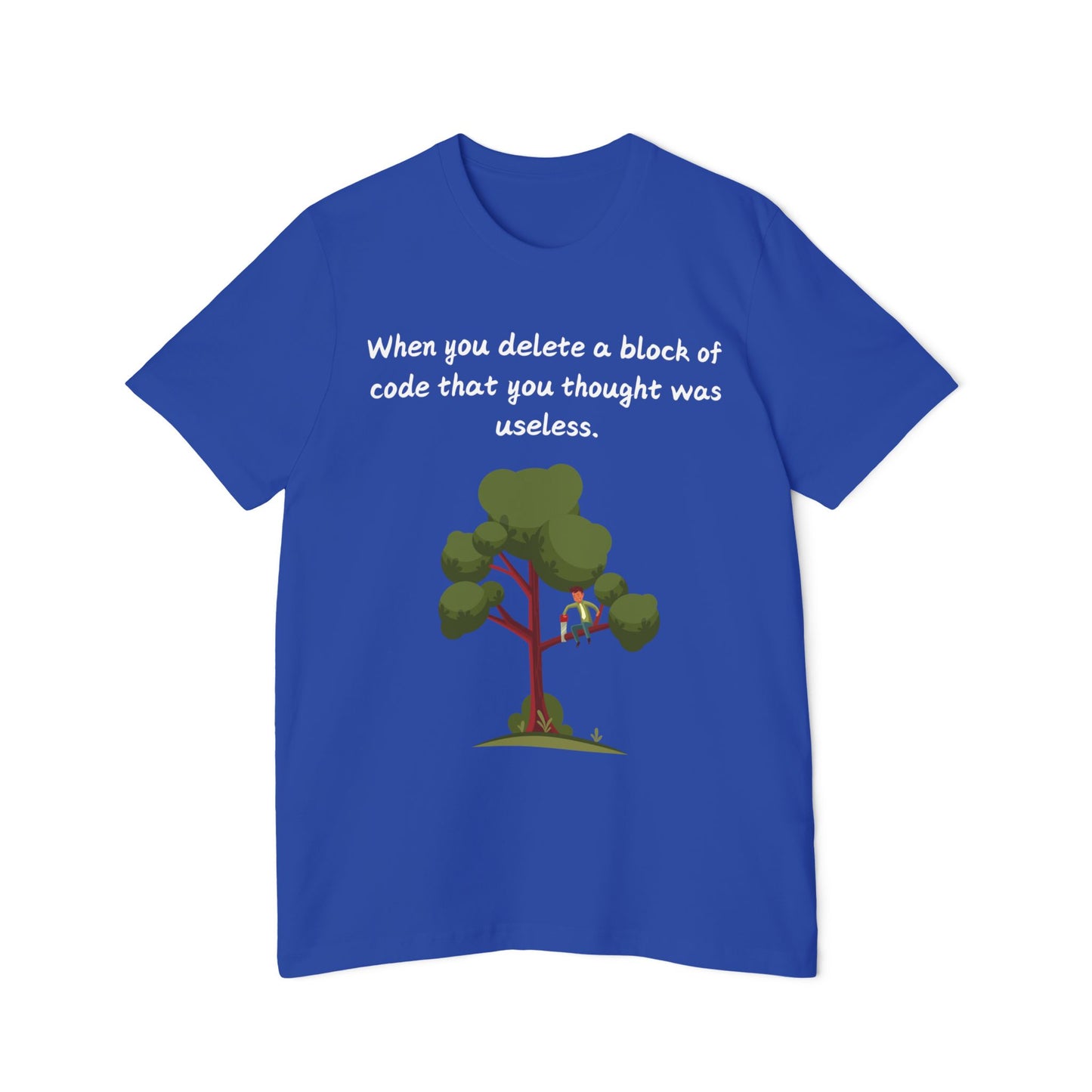 Code Deletion Mishap Developer Humor T Shirt | Programming Proverb Meme Tees | Usha Creations