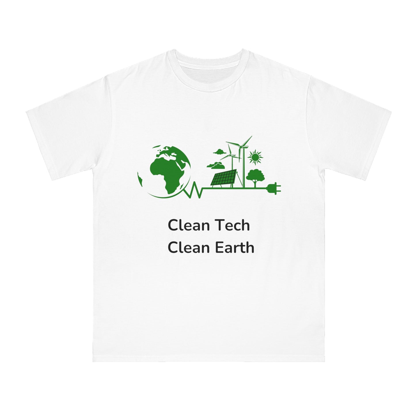 Clean Tech Clean Earth Tee | Renewable Energy Coder Shirt | Usha Creations