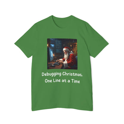 Santa's Code Workshop T-Shirt | Programmer Christmas Humor Tees | Usha Creations