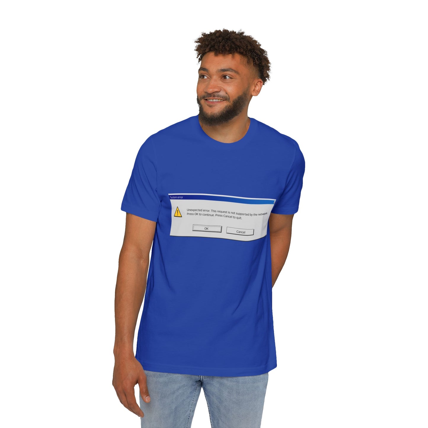 Unexpected Error Alert T-Shirt | Tech Humor | Classic Windows Message