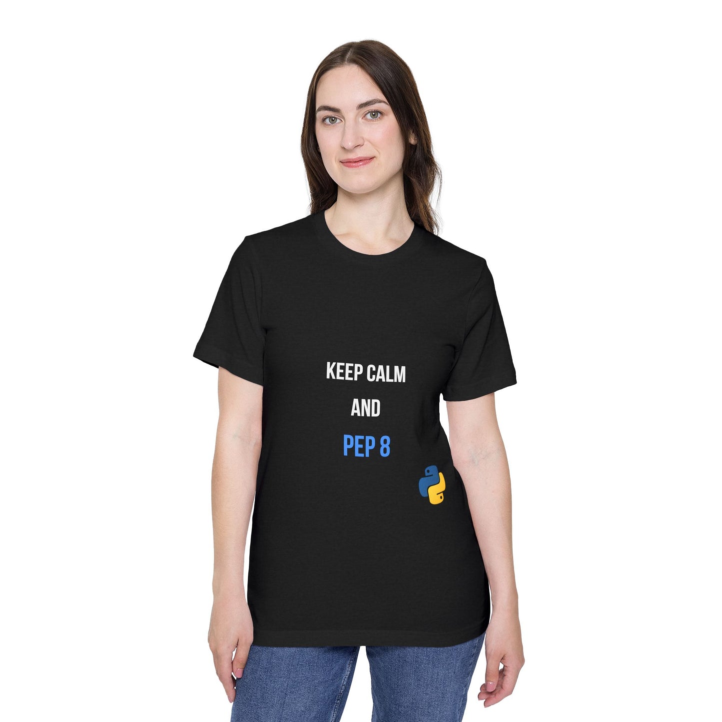 Keep Calm and PEP 8 | Funny Python Programming T-Shirt | Usha Creations