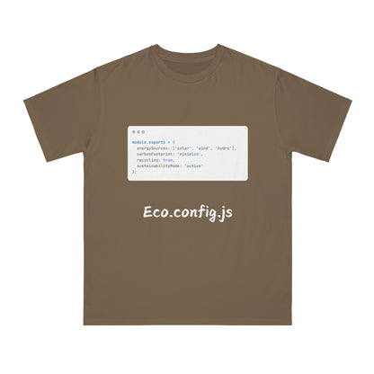 Eco.config.js Green Code Tee | Developer Earth Settings | Usha Creations