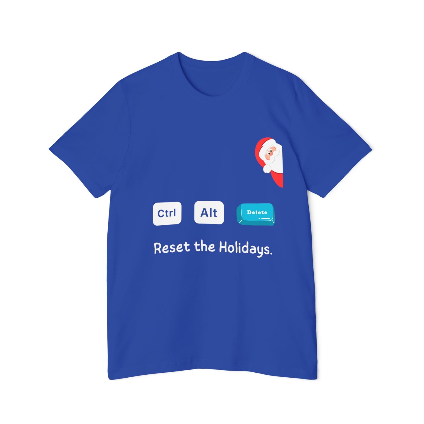 Ctrl Alt Delete Christmas T-Shirt | Funny IT Support Holiday Gift 2024 | Tech Support Secret Santa Present  | Usha Creations