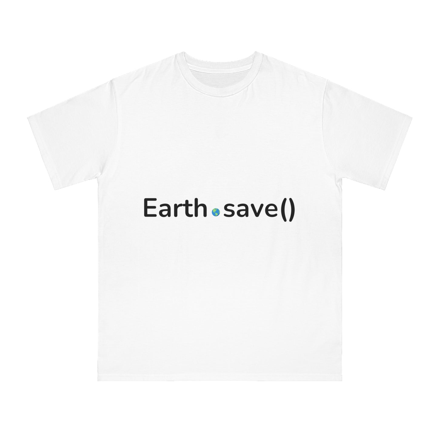 Earth.save() Eco-Coding Tee | Environmental Developer Shirt | Usha Creations