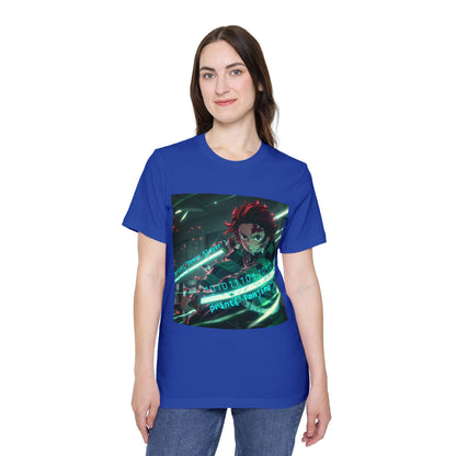 Tanjiro’s Cyber Sword Tee – Digital Demon Slayer Edition