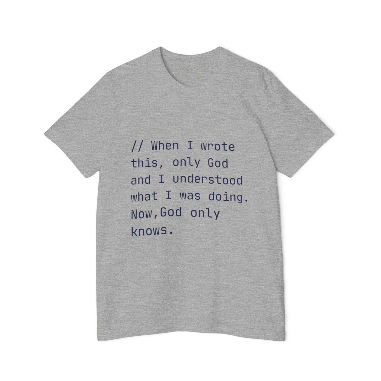 Divine Debug T-Shirt | Mysterious Code Comment | Programming Humor | Usha Creations