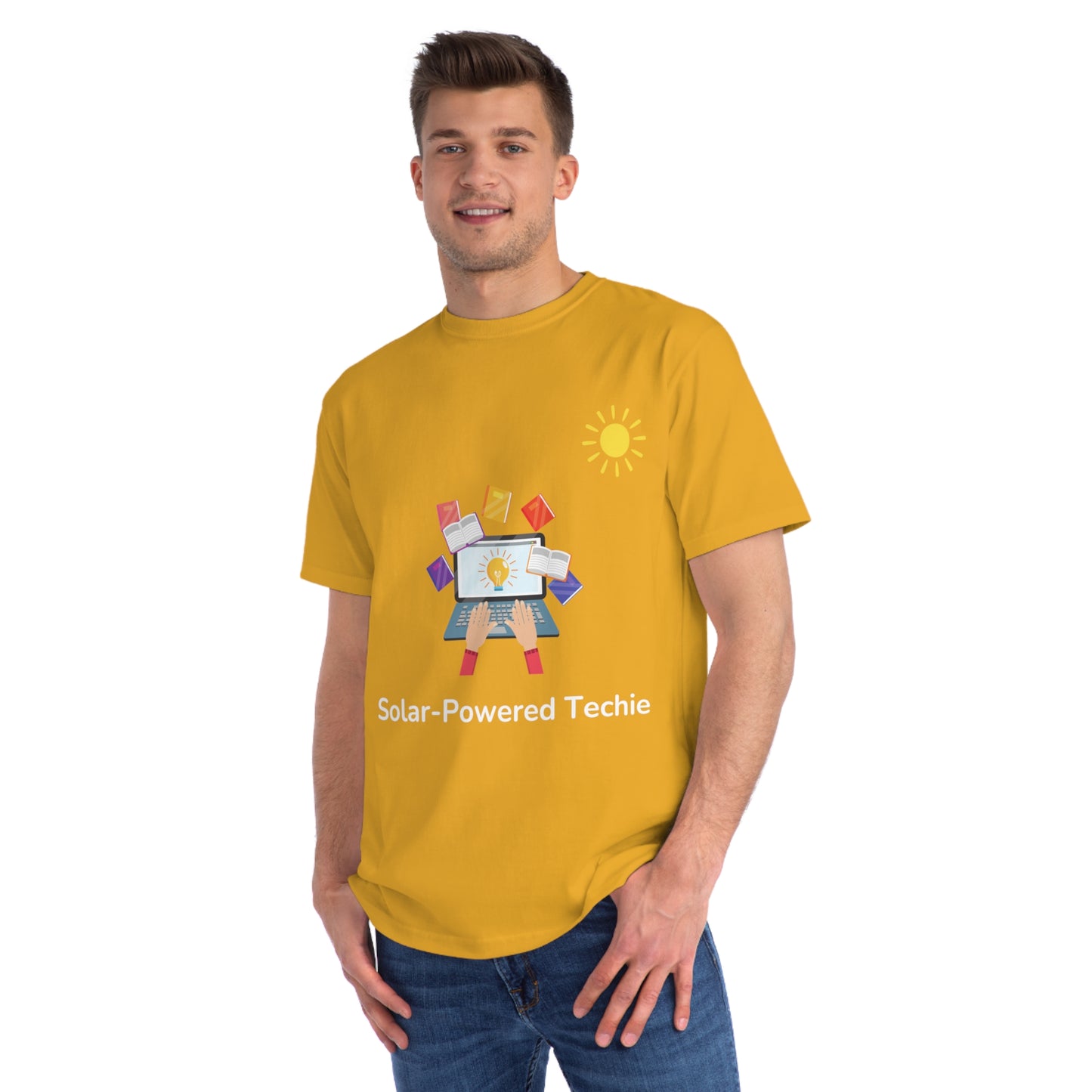 Solar-Powered Techie Tee | Eco-Friendly Coder Shirt | Usha Creations