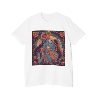 Divine Love Radha Krishna T-Shirt | Spiritual Design