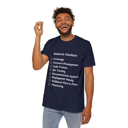 Software Release Checklist Dev Humor T Shirt | SDLC Meme Tees | Usha Creations