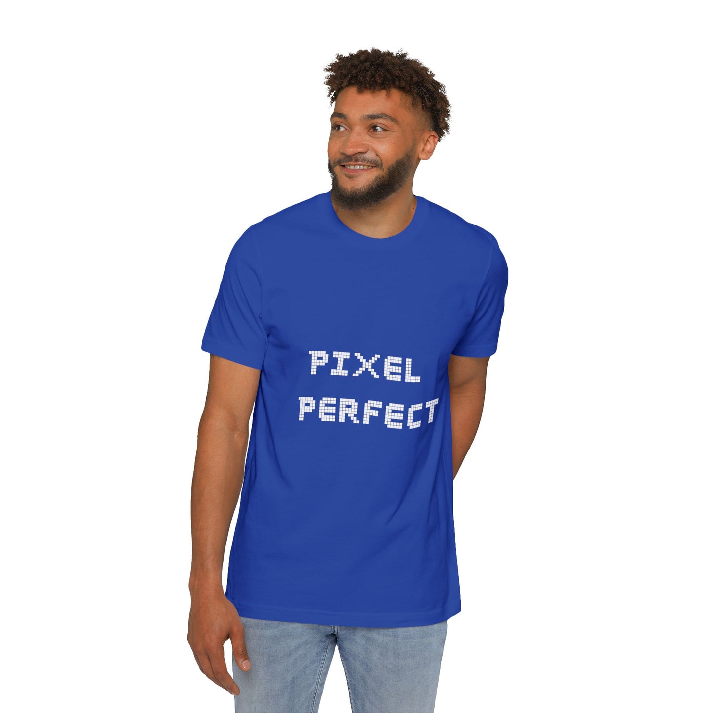 Pixel Perfect | Pixelated Font T-Shirt | Frontend Developer Apparel | Usha Creations